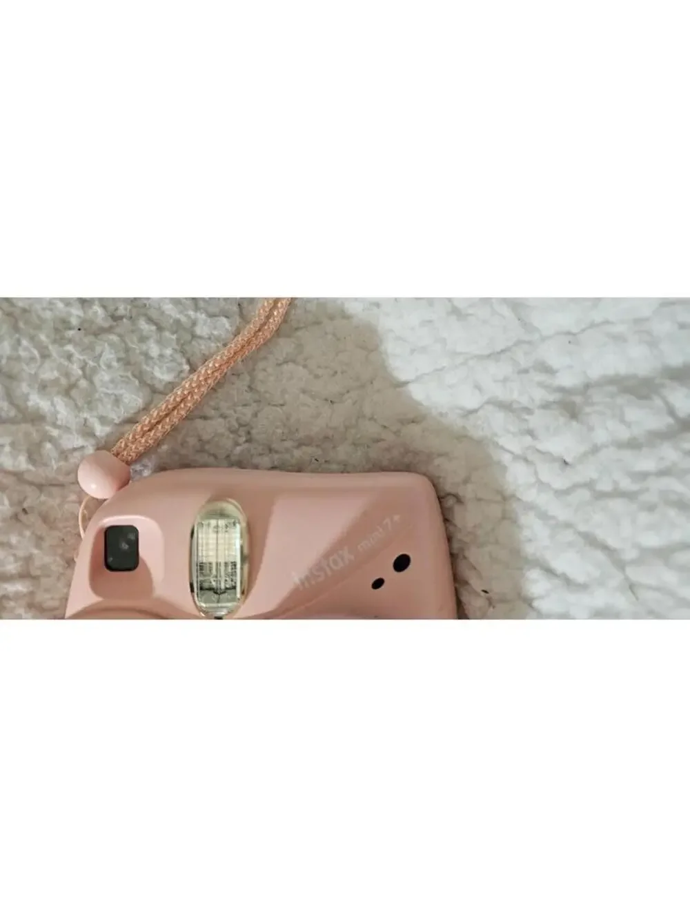 Fujifilm Instax Mini 7+ Camera Light Pink Instant Photos Polaroid Style - Works